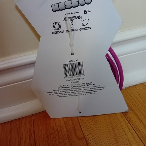 BNIB Kids Designer Kess Co Jump Rope Double Dutch Ice Purple Glitter Sparkly 7FT - Picture 12 of 12